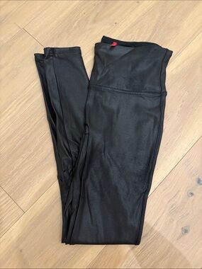 Spanx Black Faux Leather Leggings